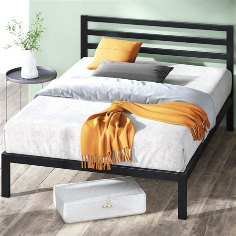 zinus platform bed metal